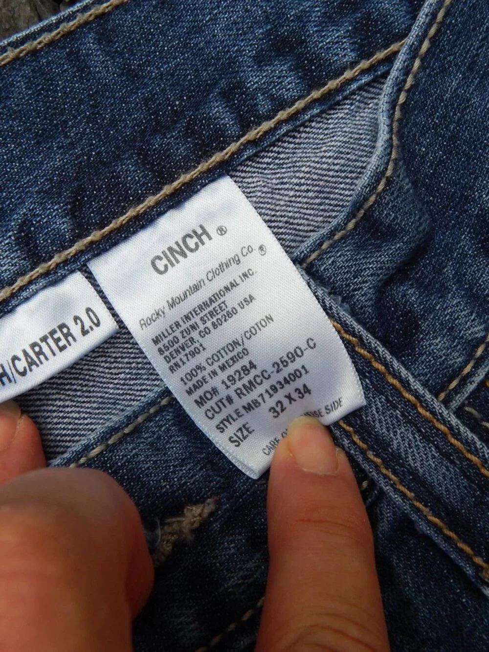 Cinch Carter 2.0 Mens Jeans Size 32X34